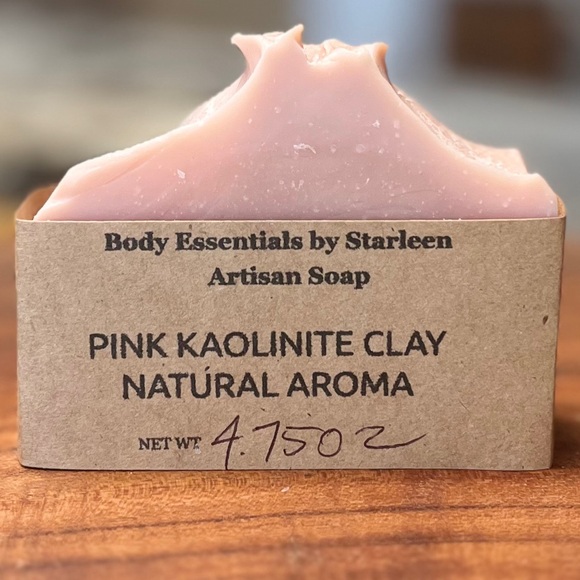 Handcrafted Soap - Artisan, Pink Kaolinite Clay Unscented - Picture 4 of 4